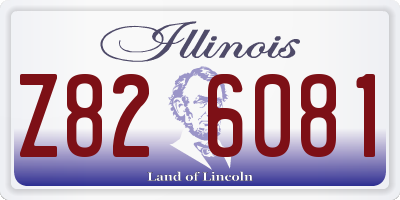 IL license plate Z826081