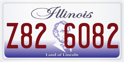 IL license plate Z826082