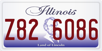 IL license plate Z826086