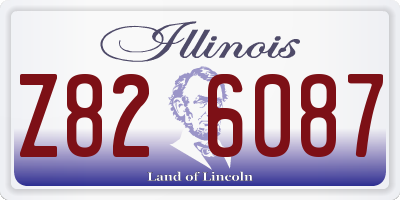 IL license plate Z826087