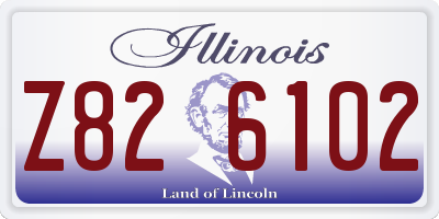 IL license plate Z826102