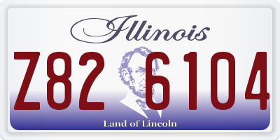 IL license plate Z826104