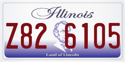 IL license plate Z826105