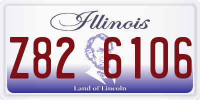 IL license plate Z826106