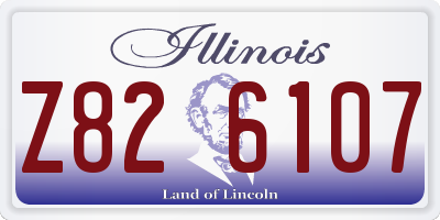IL license plate Z826107