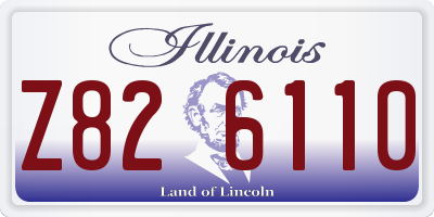 IL license plate Z826110