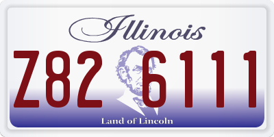 IL license plate Z826111