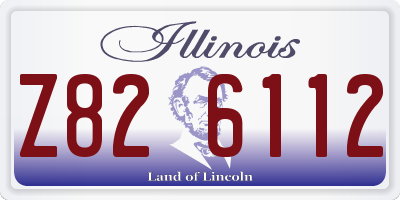 IL license plate Z826112