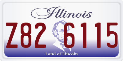IL license plate Z826115