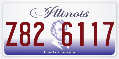 IL license plate Z826117