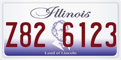 IL license plate Z826123
