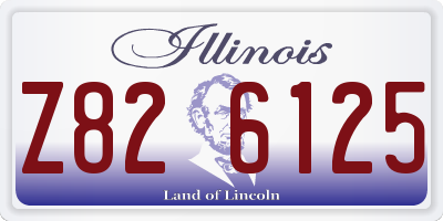 IL license plate Z826125