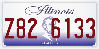 IL license plate Z826133