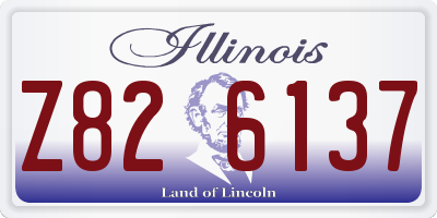 IL license plate Z826137