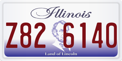 IL license plate Z826140
