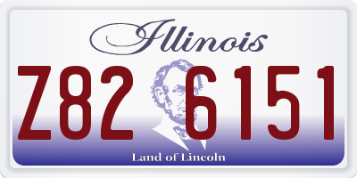 IL license plate Z826151