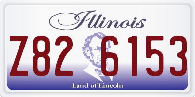 IL license plate Z826153