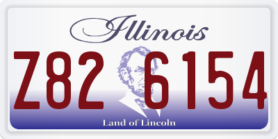 IL license plate Z826154