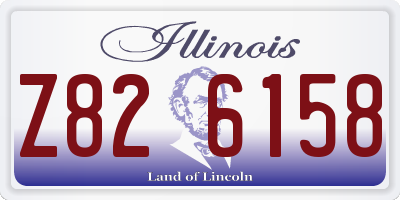 IL license plate Z826158