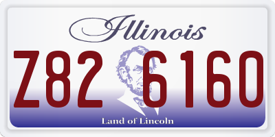 IL license plate Z826160