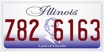 IL license plate Z826163