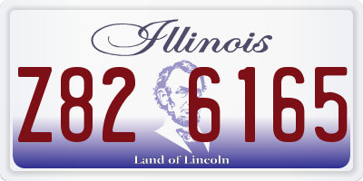IL license plate Z826165