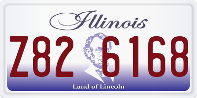 IL license plate Z826168