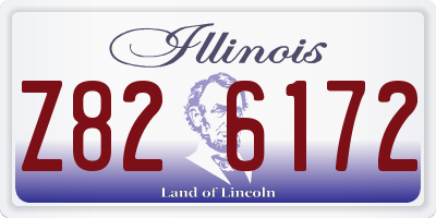 IL license plate Z826172