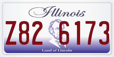 IL license plate Z826173