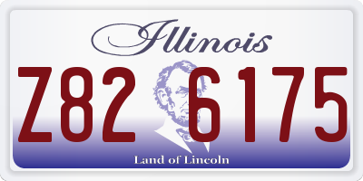IL license plate Z826175