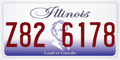 IL license plate Z826178