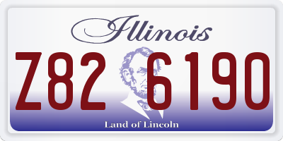 IL license plate Z826190