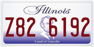 IL license plate Z826192