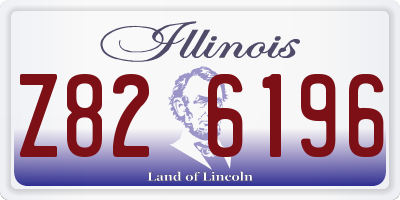 IL license plate Z826196