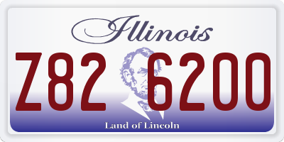 IL license plate Z826200