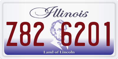 IL license plate Z826201
