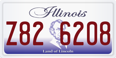 IL license plate Z826208