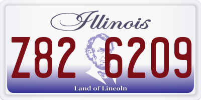 IL license plate Z826209