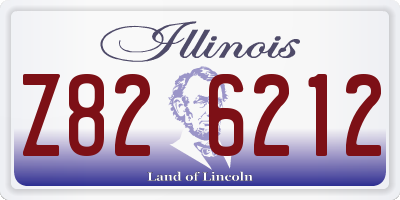 IL license plate Z826212