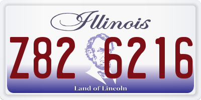 IL license plate Z826216