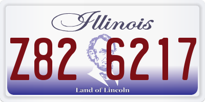 IL license plate Z826217