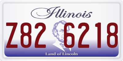 IL license plate Z826218