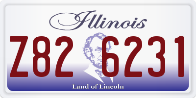 IL license plate Z826231