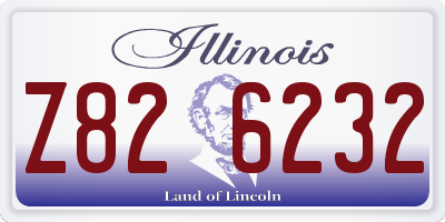 IL license plate Z826232