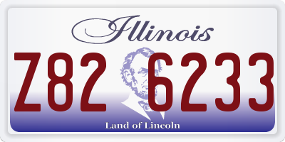 IL license plate Z826233