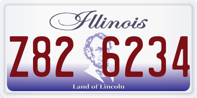 IL license plate Z826234
