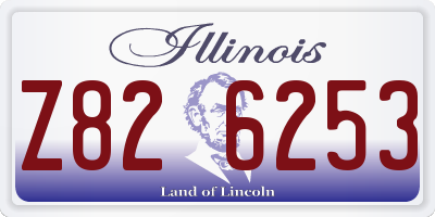 IL license plate Z826253