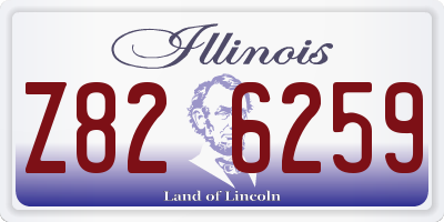 IL license plate Z826259