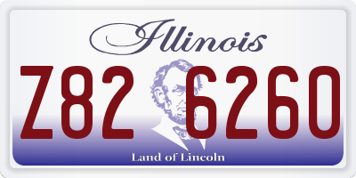 IL license plate Z826260