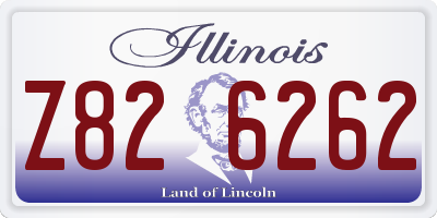 IL license plate Z826262